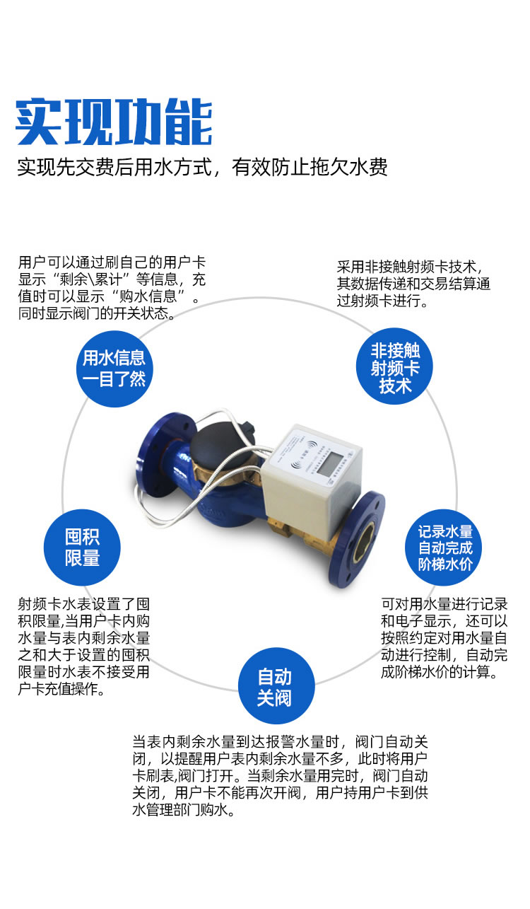 智能預付費大口徑水表