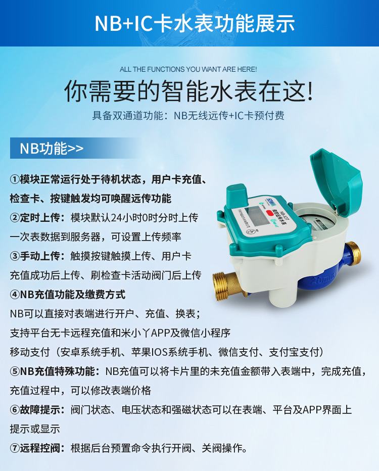 IC卡物聯網水表